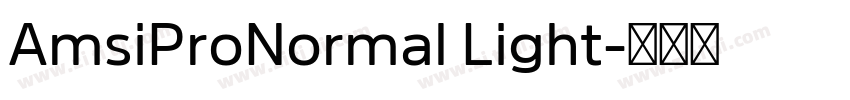 AmsiProNormal Light字体转换